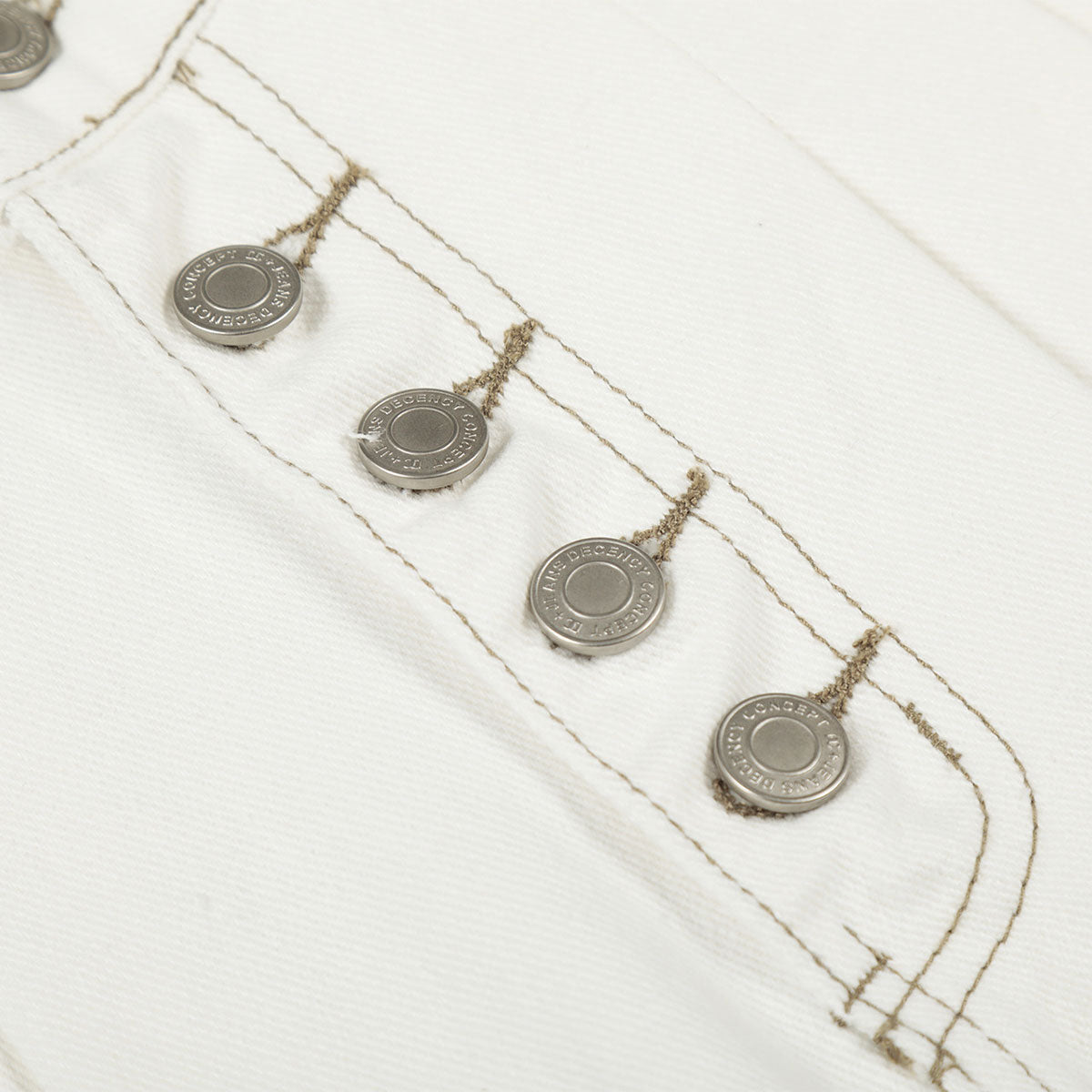 High Waist Wide Leg Button Fly Denim Pants