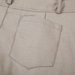 Vintage Curved Wide Leg Draped Trousers