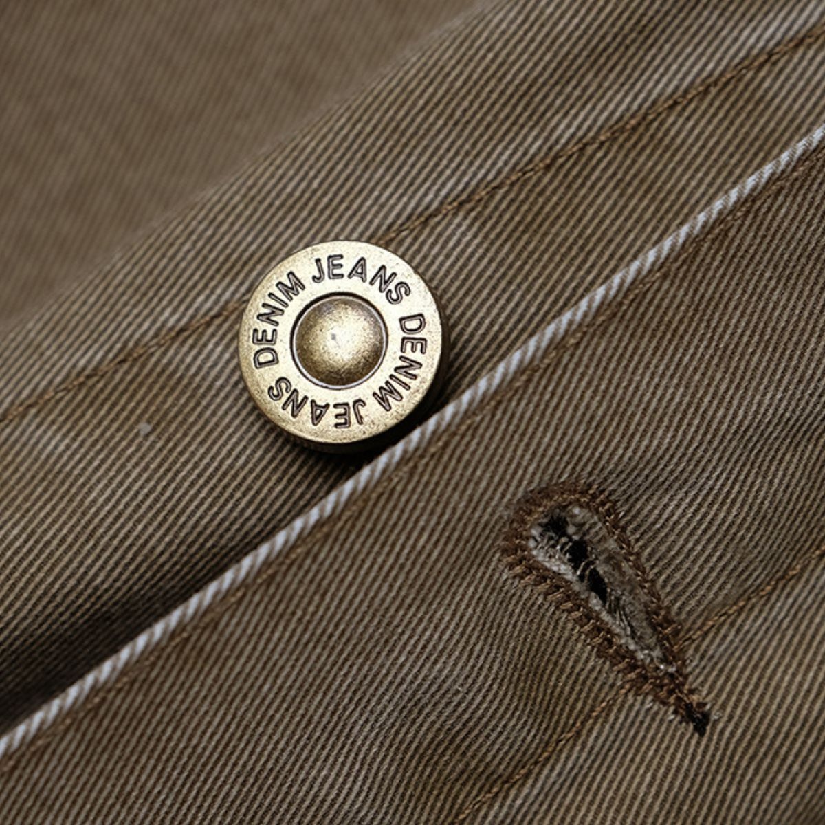 Short-Sleeve Belted Denim Mini Dress