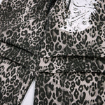 Leopard Print Drawstring Wide-Leg Graphic Pants