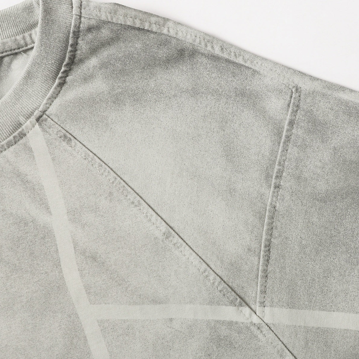 Structured Seams Minimalist Gradient Contemporary Design Tee