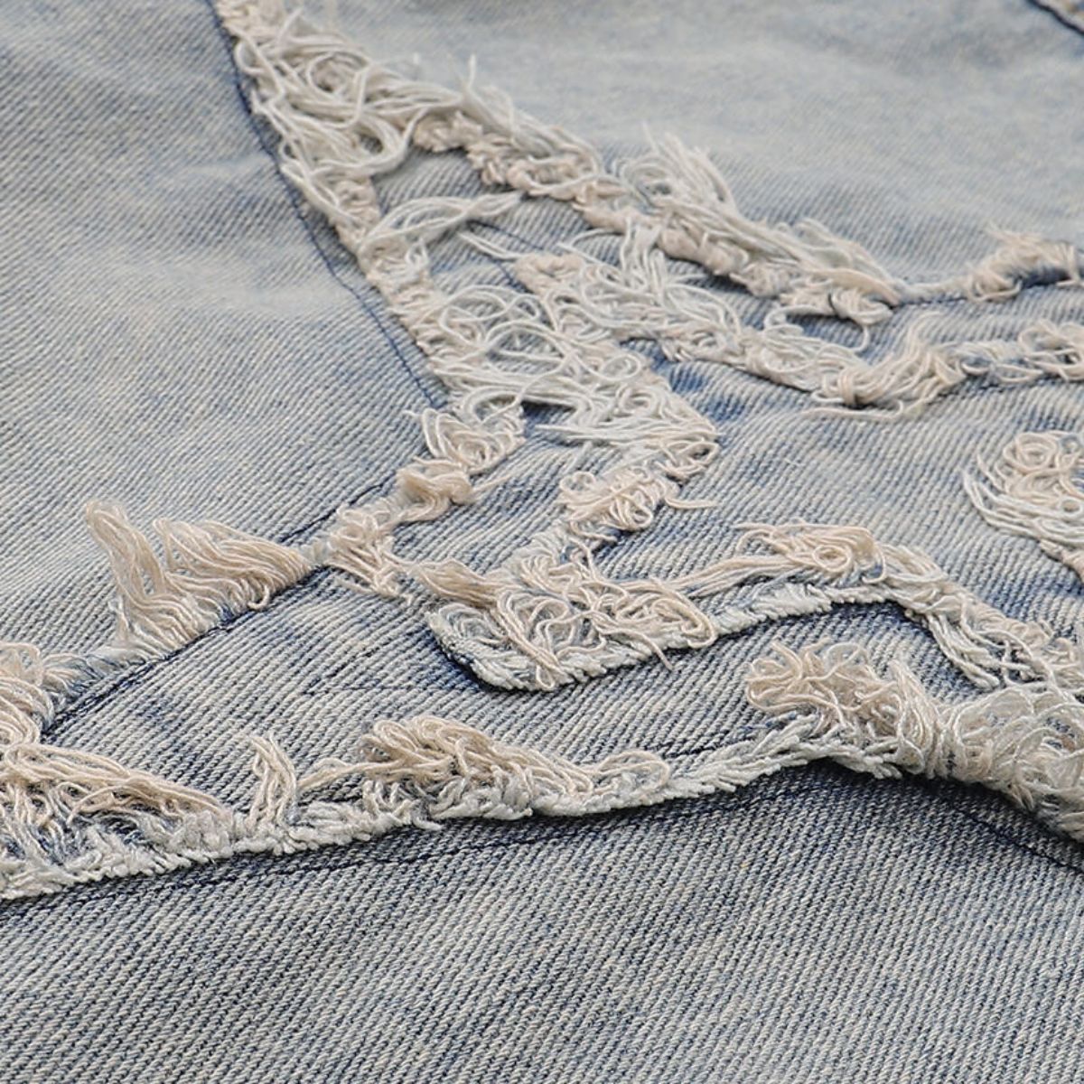 Raw Edge Star Denim Trucker Jacket