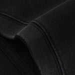 Black Washed Cotton Ripped Sweatshirt