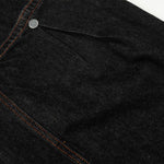 Structured Wide Leg Heavy Stitch Denim