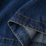 A-Line Sleeveless Denim Midi Dress