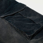 High Waisted Wide Leg Corduroy Cargo Pants