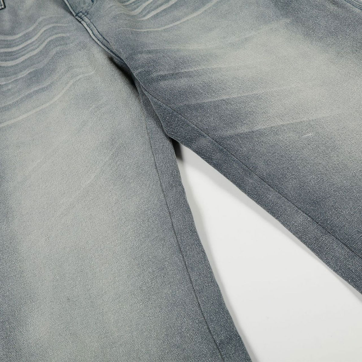 Light Blue Vintage Washed Wide Leg Jeans