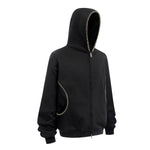 Special Stitch Bound Seam Zip Up Hoodie
