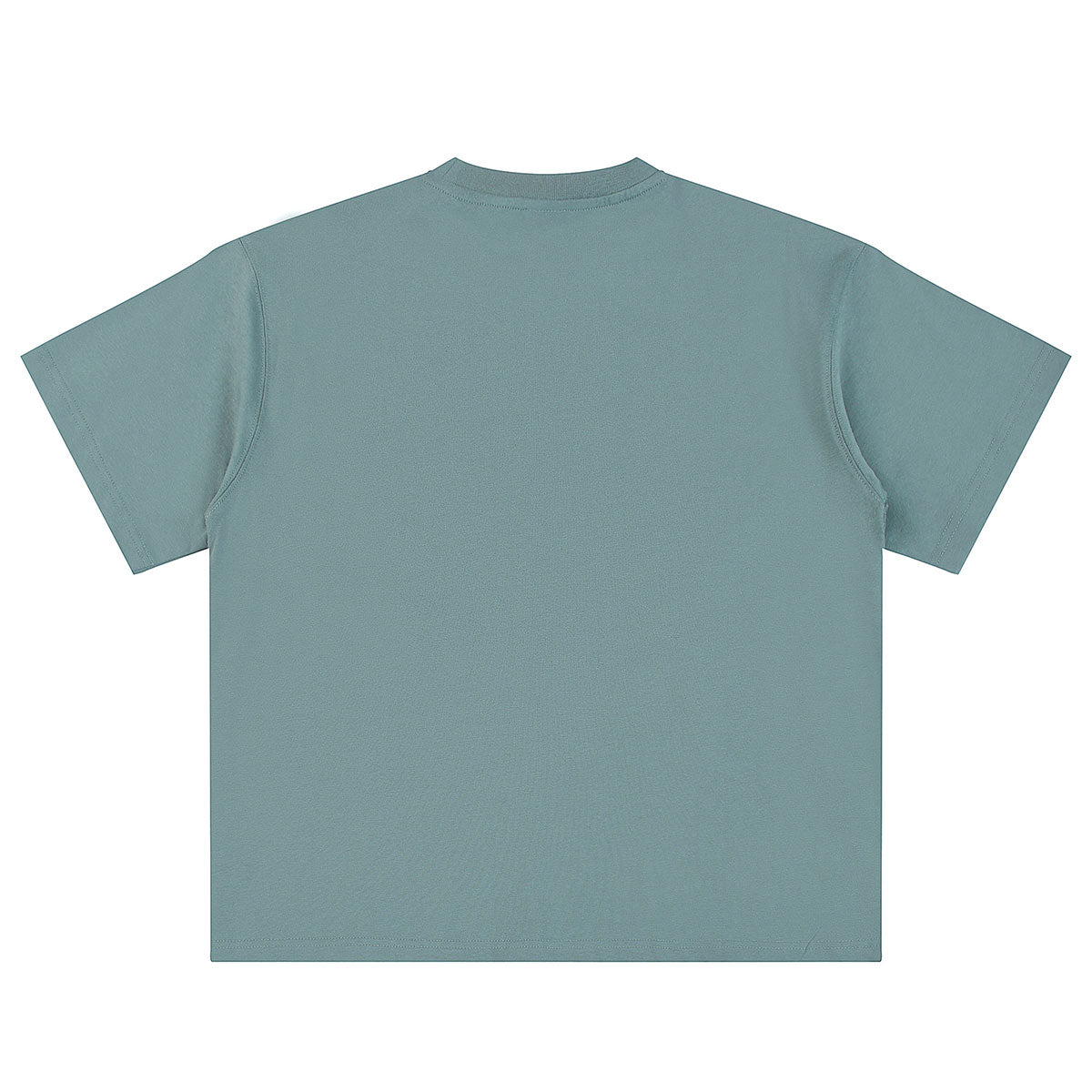 Relaxed Fit Boxy Solid Color Minimal Tee