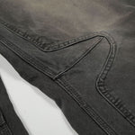 Distressed High Waist Wide Leg Denim Jeans