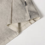 Button Shoulder Detail Vintage Washed Short Sleeve Tee