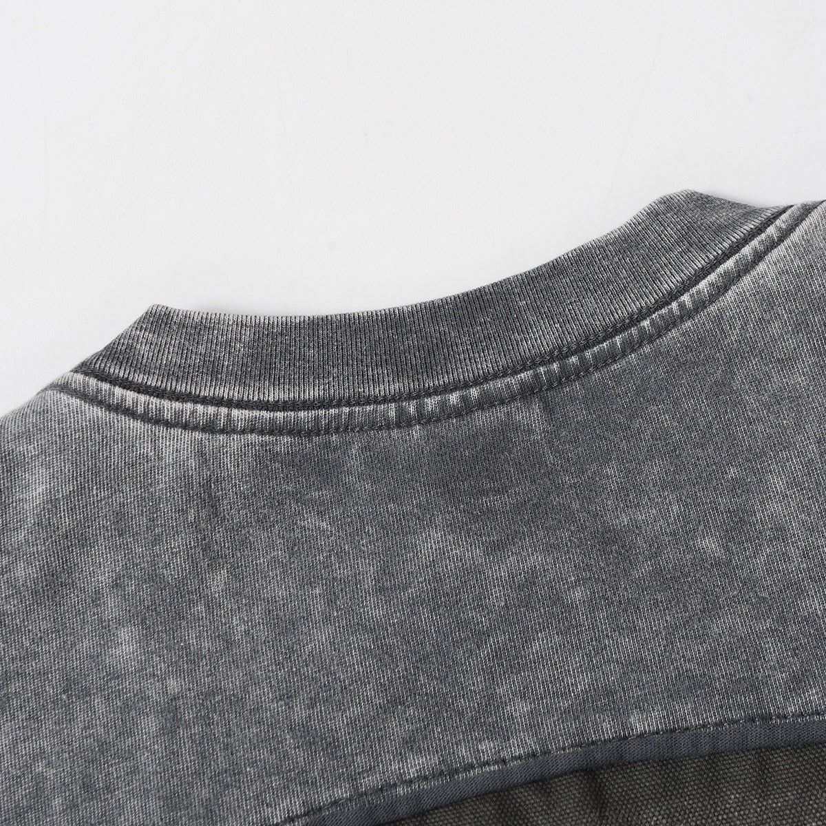 Patchwork Vintage Washed Short Sleeve Cotton Tee