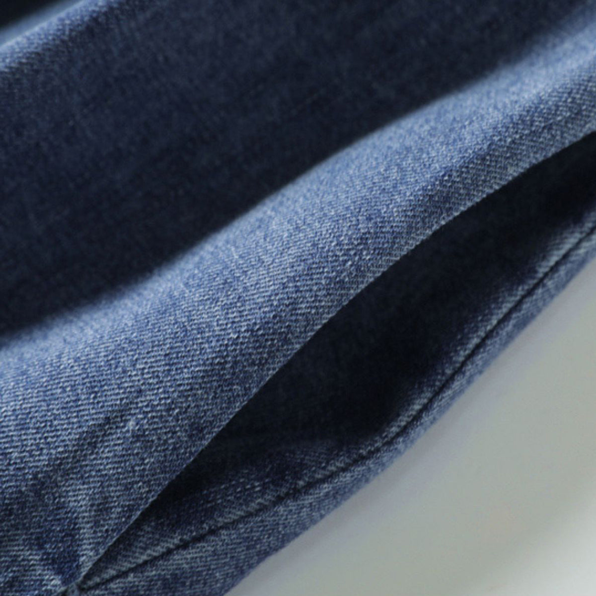 Patchwork Short-Sleeve Denim Shirtdress