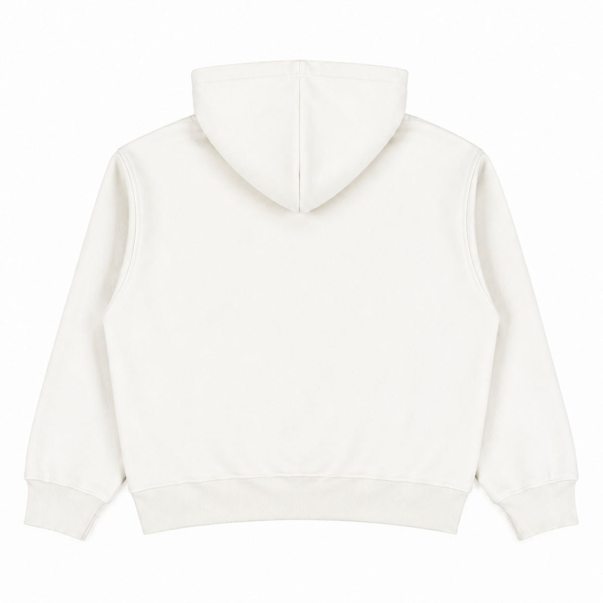 Boxy Cropped 340G Thermal Fleece Zip Hoodie