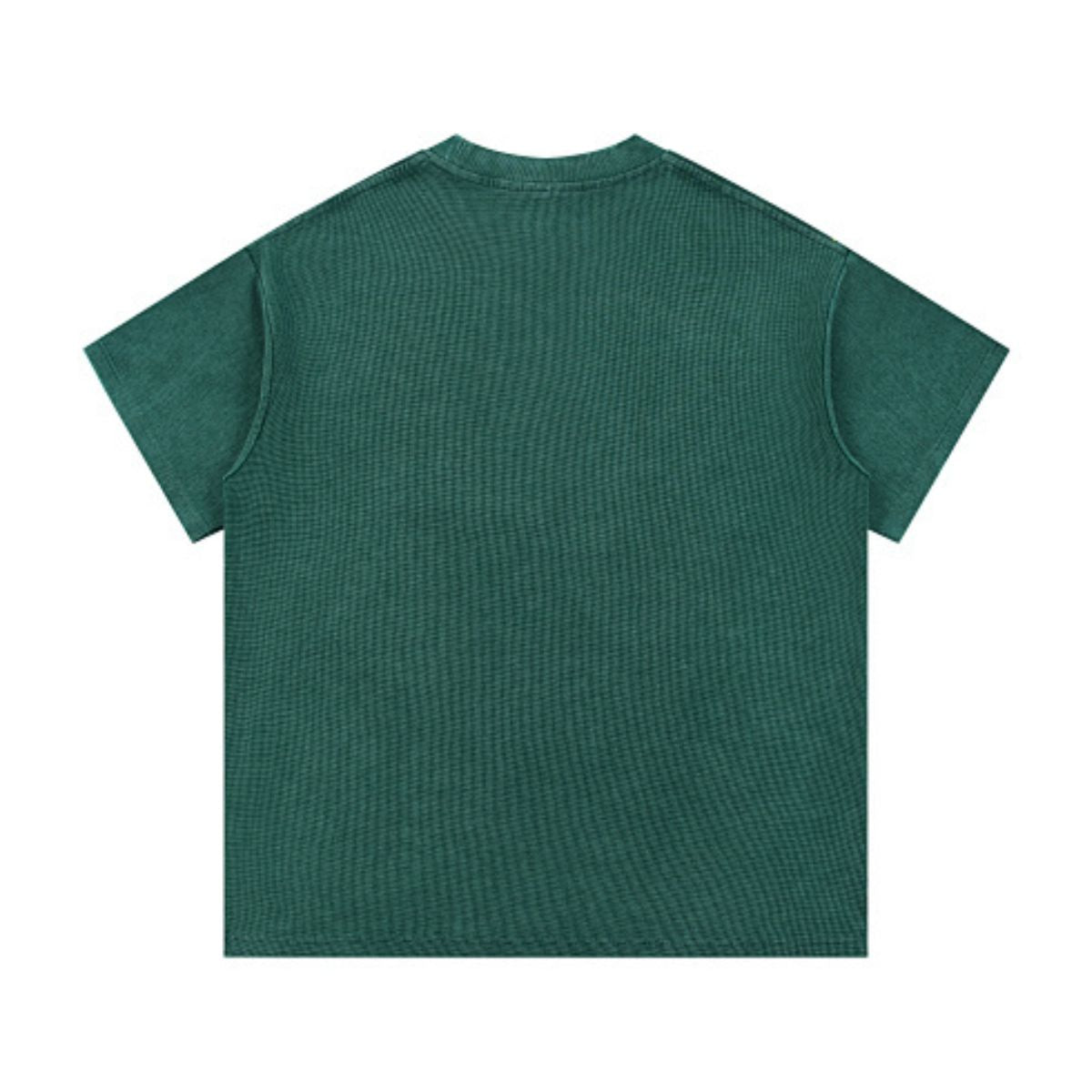 340G Vintage Wash Waffle Knit Relaxed Fit T-Shirt
