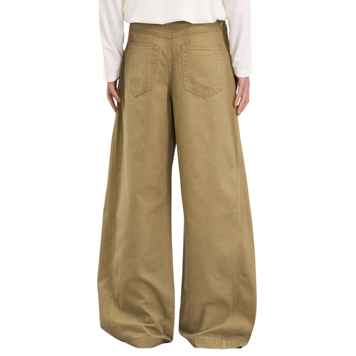 Retro Curved-Leg Relaxed Fit Cargo Pants
