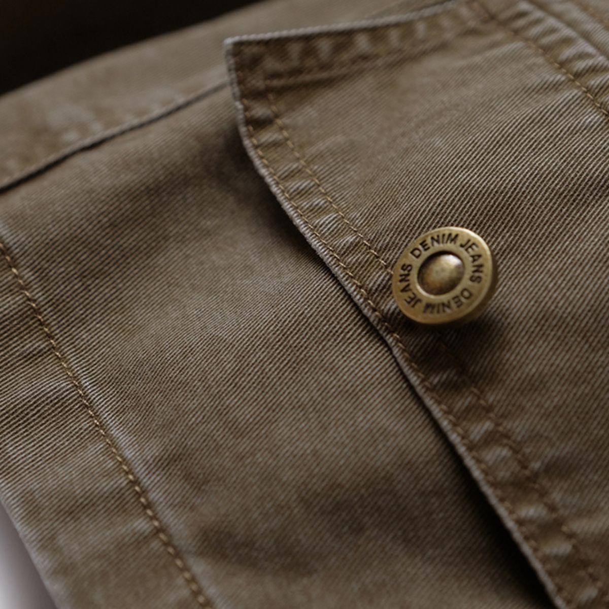 Short-Sleeve Belted Denim Mini Dress