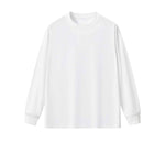 Solid Loose Fit Long-Sleeve Cotton T-Shirt 305gsm