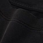 Black Washed Cotton Ripped Boxy Tee