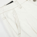 High Waist Wide Leg Button Fly Denim Pants