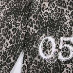Leopard Print Drawstring Wide-Leg Graphic Pants