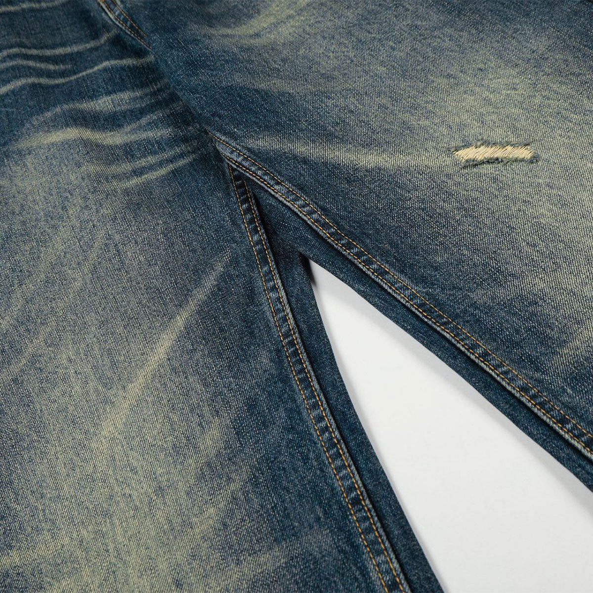 Vintage Light Wash Blue High Waist Wide Denim