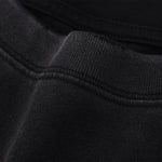 Black Washed Cotton Ripped Sweatshirt