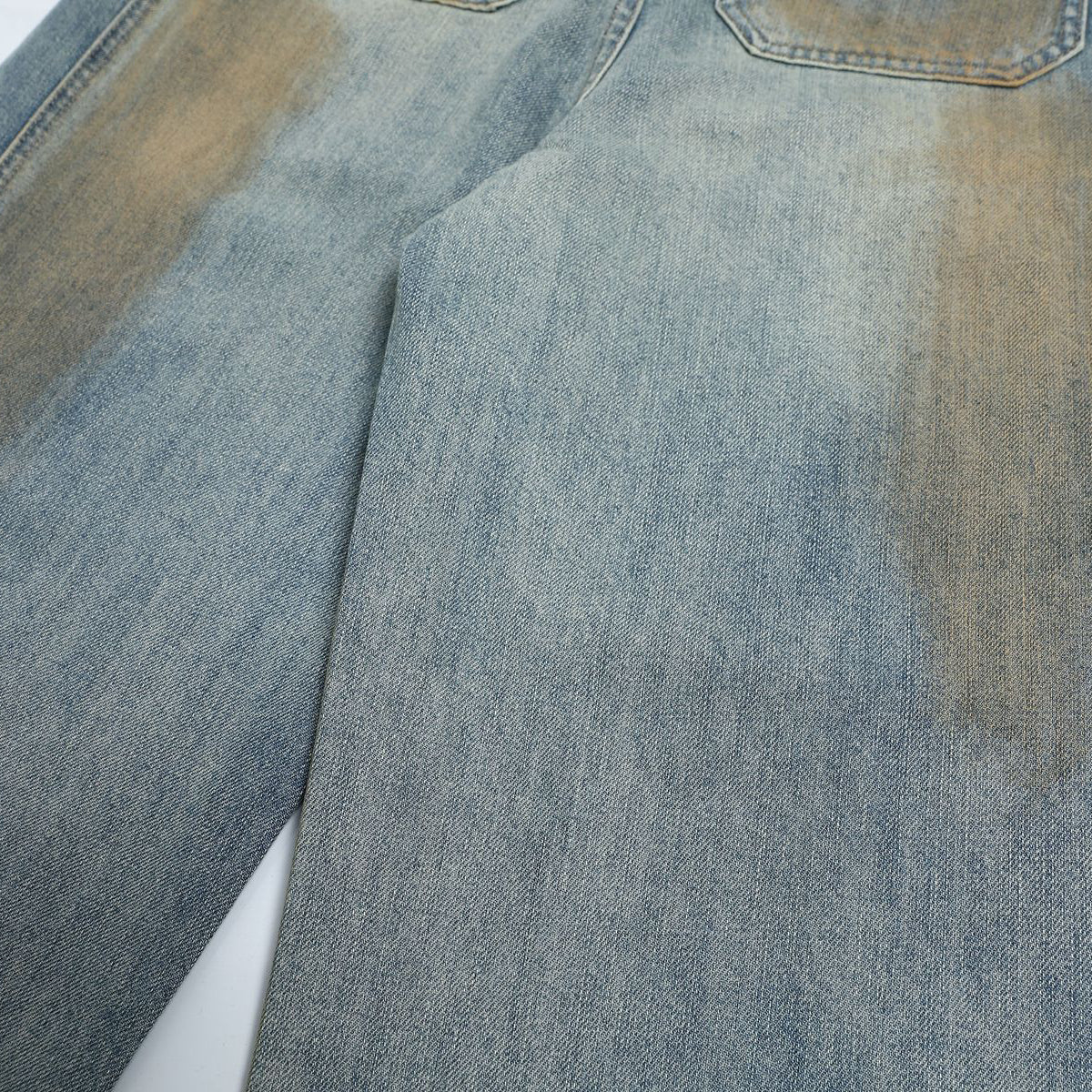 Vintage Distressed Washed Wide Jeans