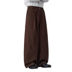 Relaxed Fit Wide Leg Casual Pants