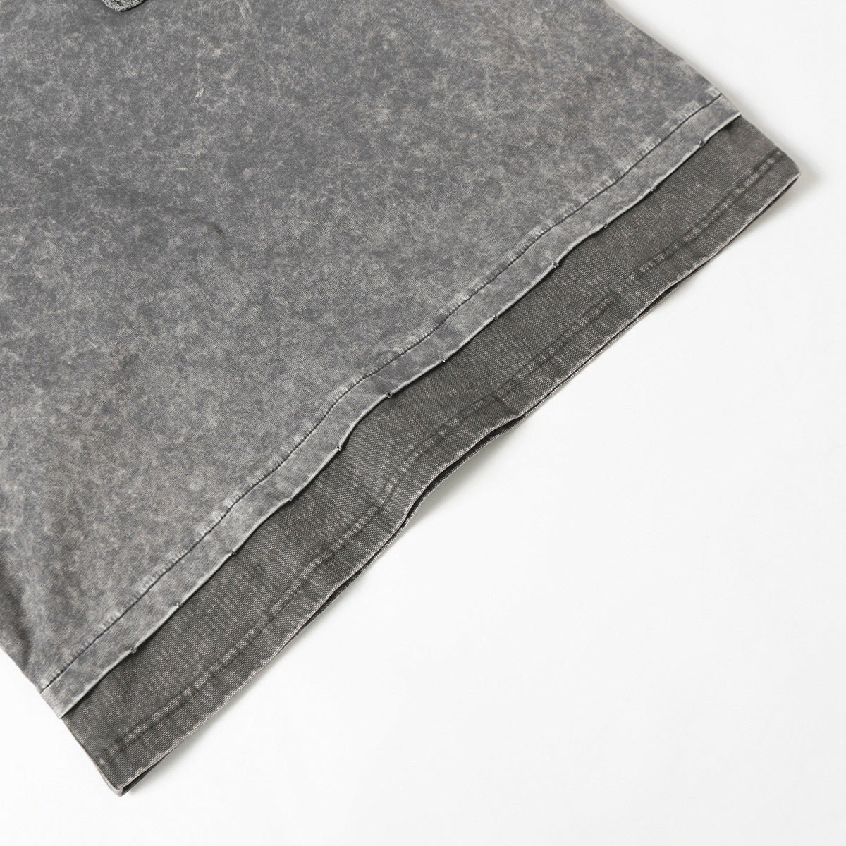 Vintage Washed Patchwork Short Sleeve Chest Pocket Tee