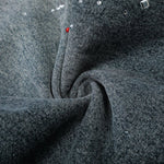 Starry Denim Bermuda Shorts Distressed Wash Colorful Accents