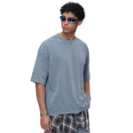 Washed Boxy Raw Hem Tee