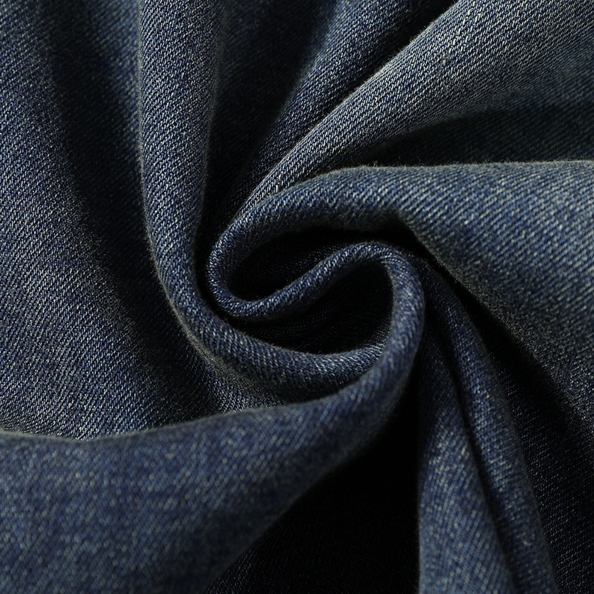 A-Line Denim Spaghetti-Strap Midi Dress