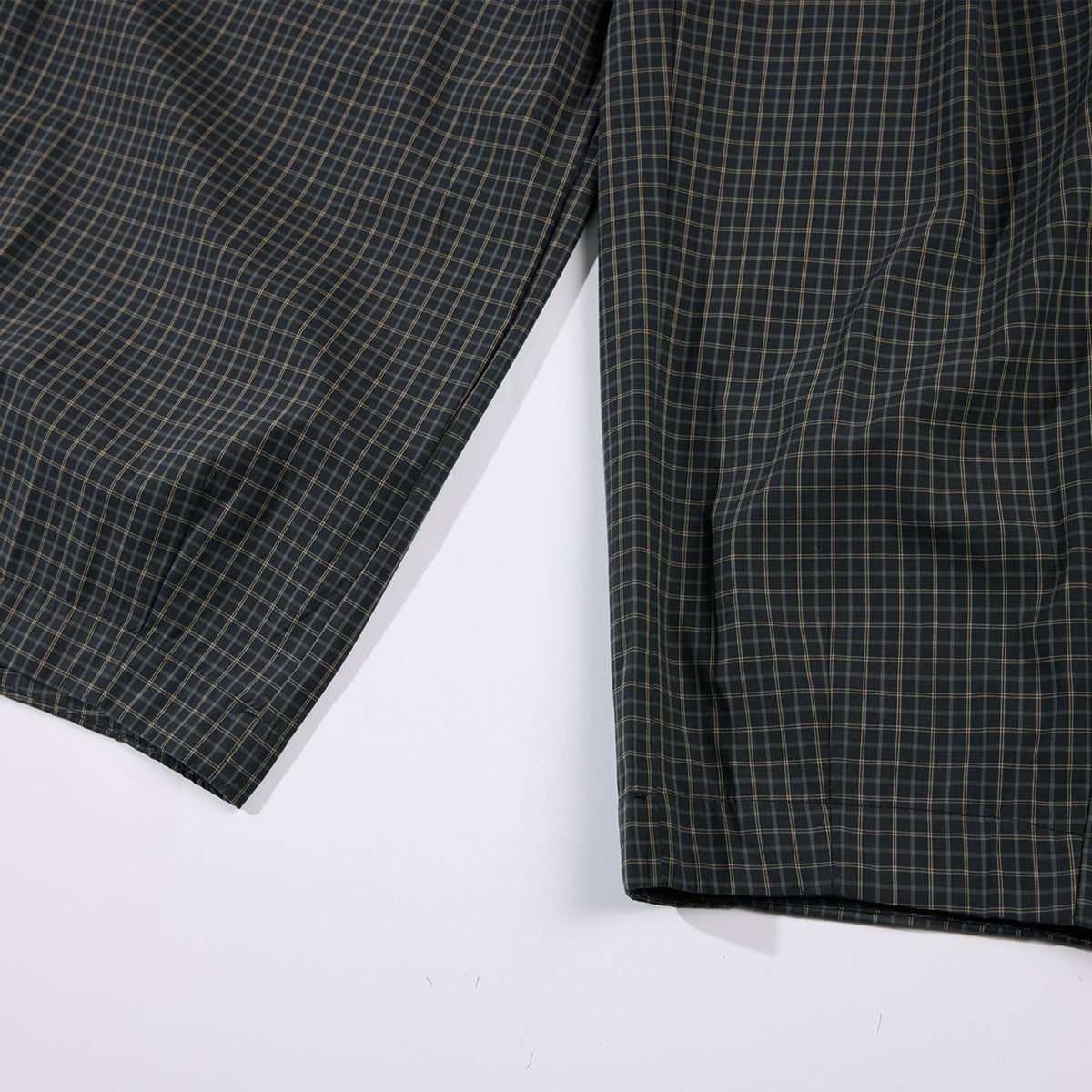 Vintage Plaid Wide Leg Relaxed Drawstring Pants