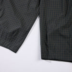 Vintage Plaid Wide Leg Relaxed Drawstring Pants