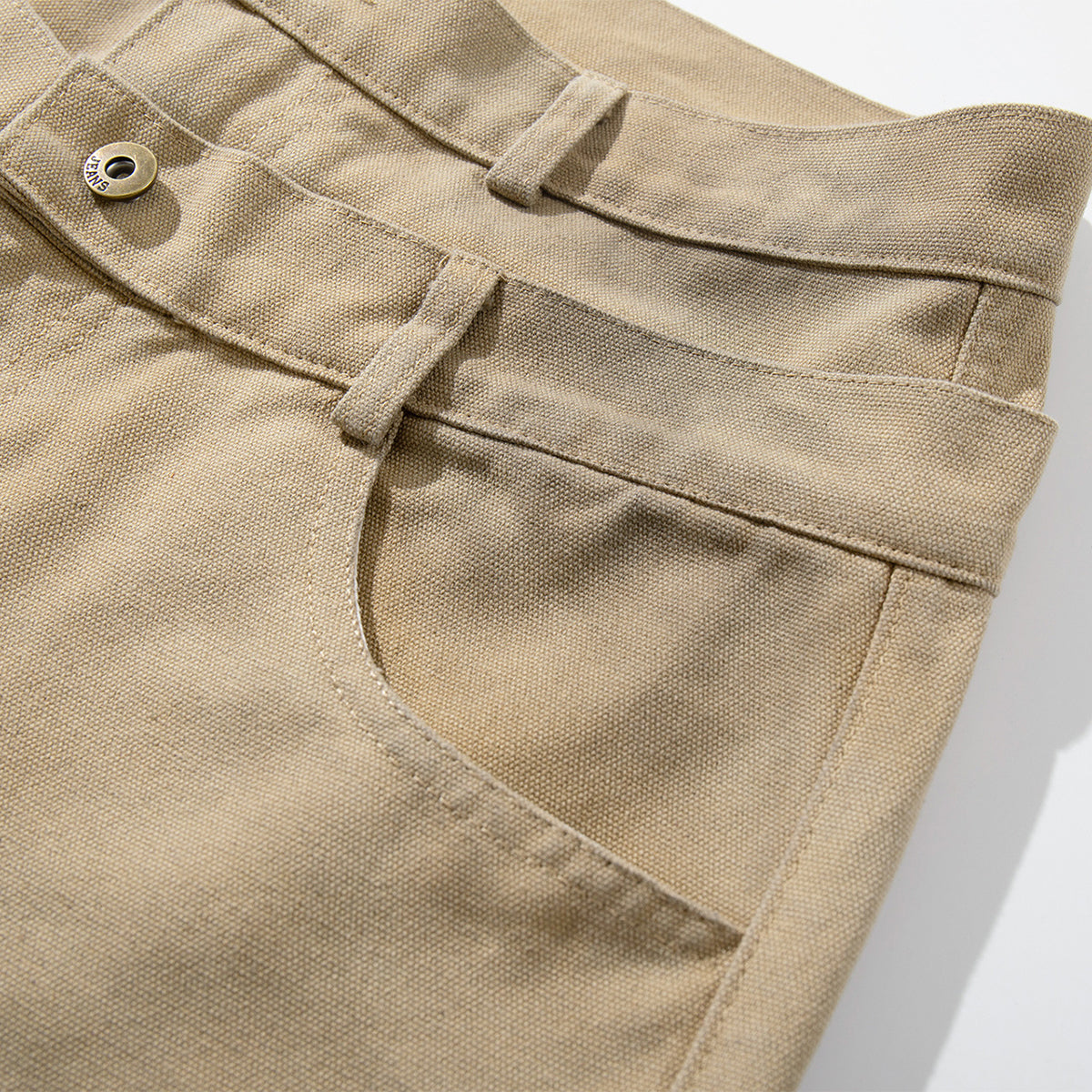 Distressed Detailing Vintage Wide Leg Painter Pants