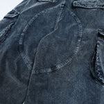 Washed Corduroy Deconstructed Relaxed Cargo Pants