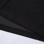 Vintage Waffle Knit Deconstructed Slim Crew Tee