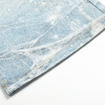 Rhinestone Lightning Bolt Vintage Wide Denim