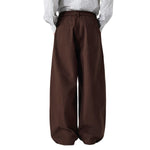 Relaxed Fit Wide Leg Casual Pants