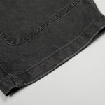 Unique Distressed Oversized Black Cargo Jeans