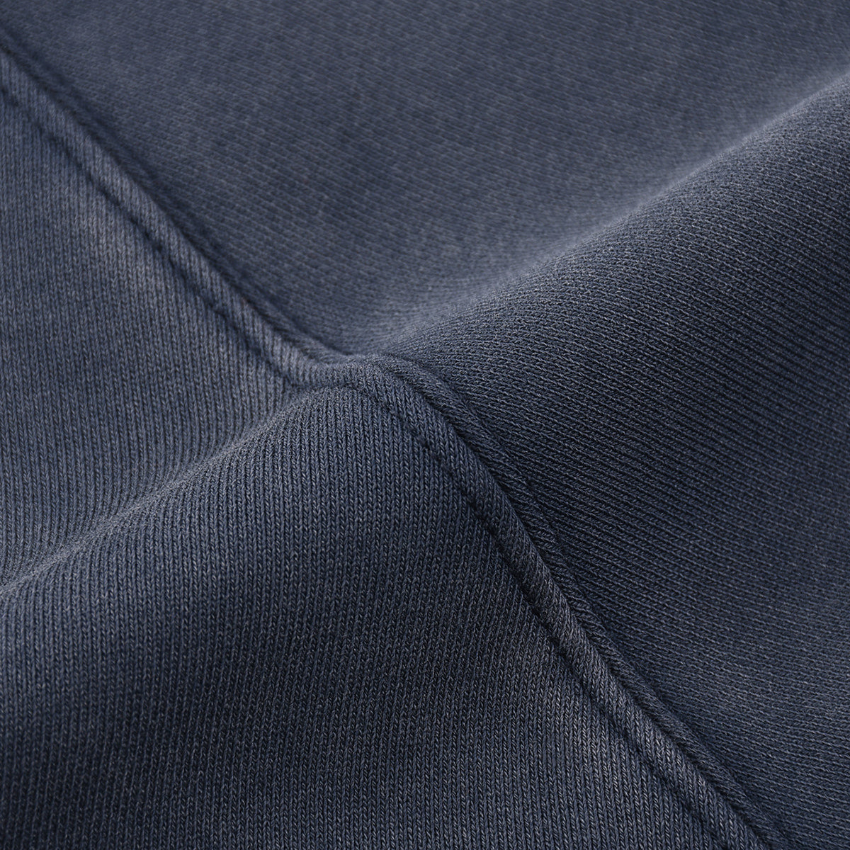 Contrast-Strap Sleeves Cotton Sweatshirt