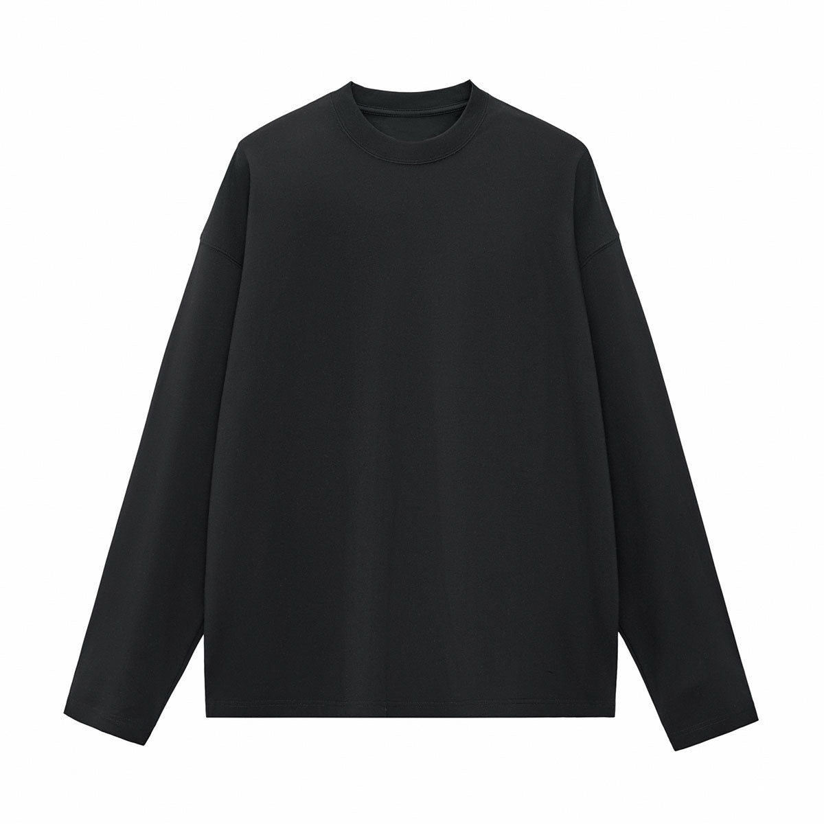 Solid Long-Sleeve Cotton T-Shirt 270gsm