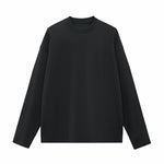 Solid Long-Sleeve Cotton T-Shirt 270gsm