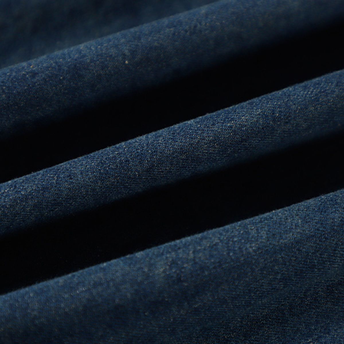 Long-Sleeve Button-Front Denim Shirt