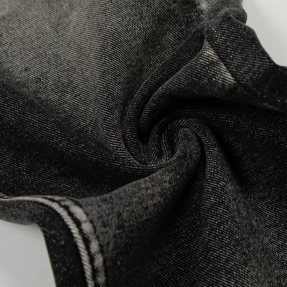 American High-Street Black Washed Flared Jeans