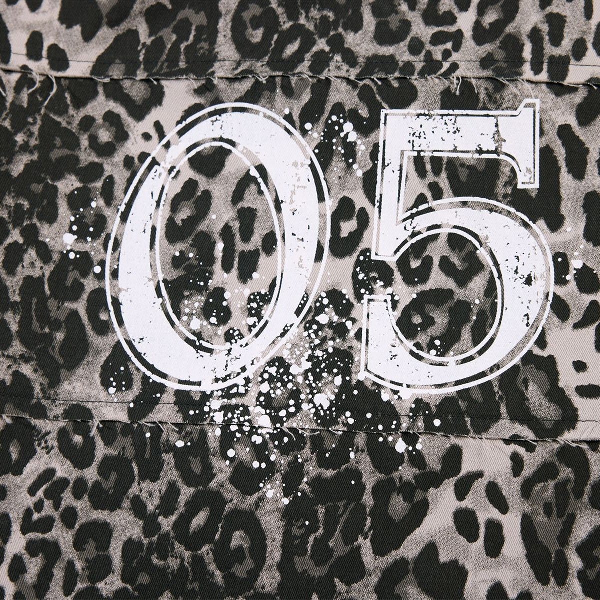 Leopard Print Drawstring Wide-Leg Graphic Pants