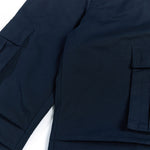 Deconstructed Pleated Premium Solid Relaxed Cargo Pants