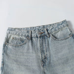 Flared Loose Fit Jeans High Street Washed Vintage