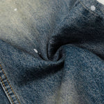 Distressed Paint Splatter High Waist Wide Leg Jeans